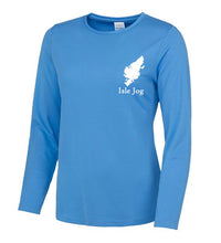 Load image into Gallery viewer, REFLECTIVE PRINT Isle of Lewis JogScotland long sleeve t-shirt JC012 FEMALE FIT