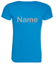 Load image into Gallery viewer, REFLECTIVE PRINT Airdrie JogScotland Round Neck T-shirt JC005 FEMALE FIT