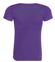 Load image into Gallery viewer, Tain Tennis Club Women's Purple T-shirt JC005M