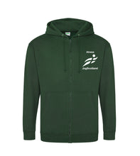 Load image into Gallery viewer, REFLECTIVE PRINT Alness JogScotland Zippy Hoody JH050 MALE FIT