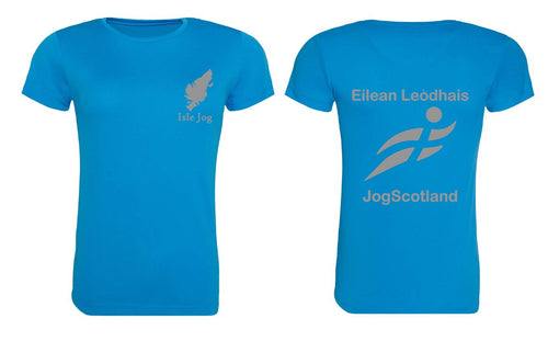 REFLECTIVE PRINT Isle of Lewis JogScotland Round Neck T-shirt JC005 FEMALE FIT