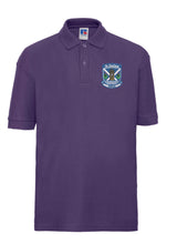 Load image into Gallery viewer, St Duthus Polo Shirt Black, White or Purple