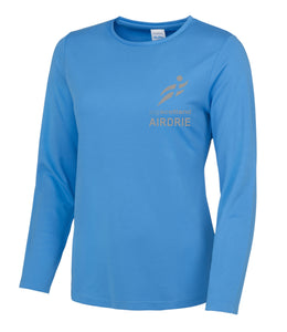 REFLECTIVE PRINT Airdrie JogScotland long sleeve t-shirt JC012 FEMALE FIT