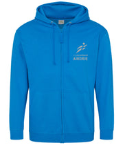 Load image into Gallery viewer, REFLECTIVE PRINT Airdrie JogScotland Zippy Hoody JH050 MALE FIT