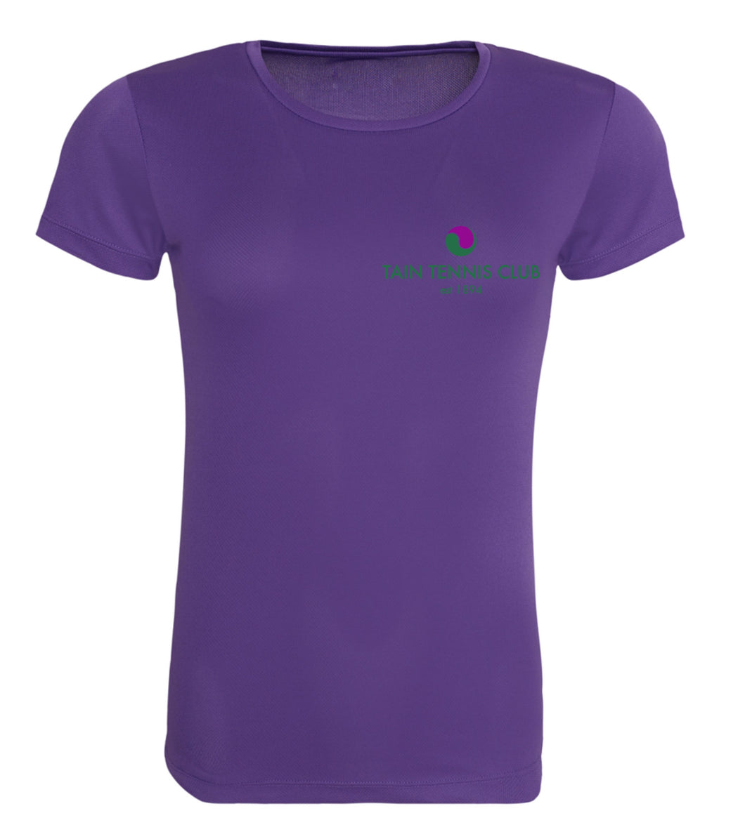 Tain Tennis Club Women's Purple T-shirt JC005M