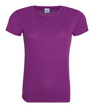 Load image into Gallery viewer, REFLECTIVE PRINT Alness JogScotland Round Neck T-shirt JC005 FEMALE FIT