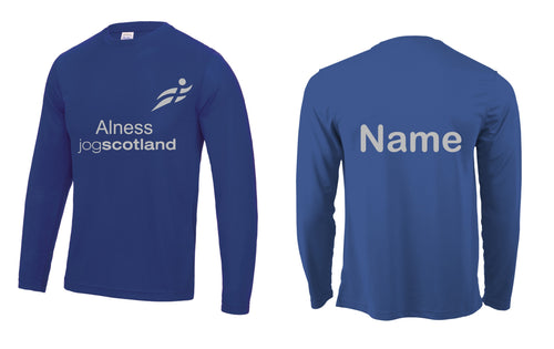 REFLECTIVE PRINT Alness JogScotland long sleeve t-shirt JC002 MALE FIT