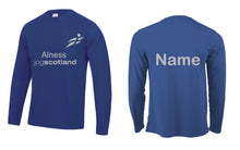 Load image into Gallery viewer, REFLECTIVE PRINT Alness JogScotland long sleeve t-shirt JC002 MALE FIT