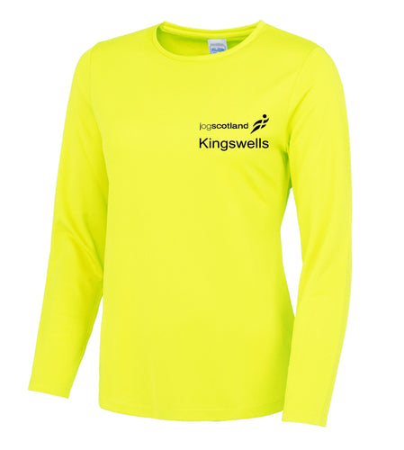 Kingswells JogScotland long sleeve t-shirt JC012 FEMALE FIT