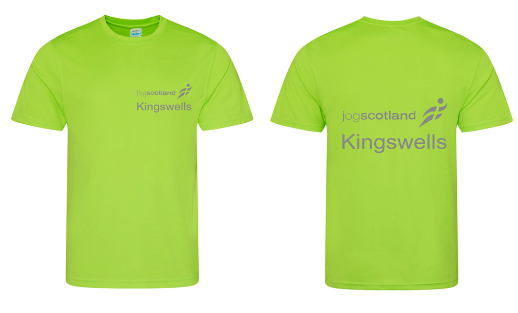 REFLECTIVE PRINT Kingswells JogScotland T-shirt JC001 MALE FIT