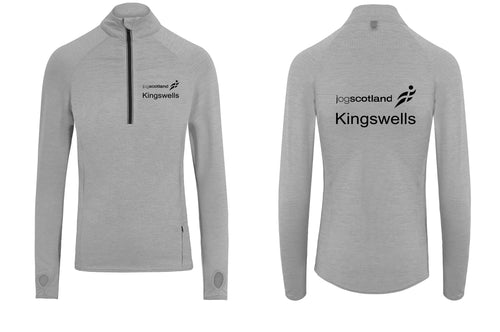 Kingswells JogScotland 1/2 zip Cool Flex top JC030 MALE FIT