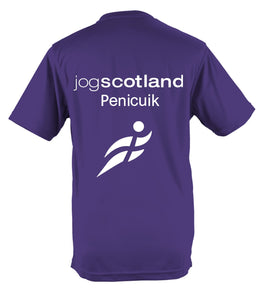 REFLECTIVE PRINT Penicuik Jogscotland T-shirt JC001 MALE FIT