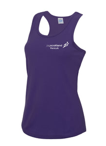 REFLECTIVE PRINT Penicuik JogScotland Vest JC015 FEMALE FIT