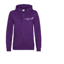 Load image into Gallery viewer, REFLECTIVE PRINT Penicuik JogScotland Zippy Hoody JH055 FEMALE FIT